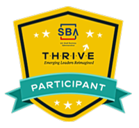 SBA Thrive emerging leader program participant badge